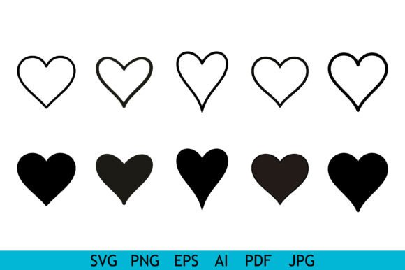 Download Simple Heart Shape Icon Set - Icon set Collection